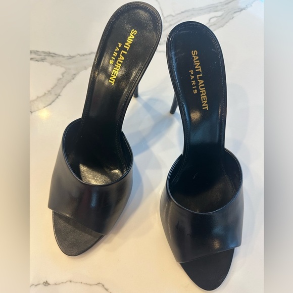 Saint Laurent LA 16 95 Leather Mules size 41 NEW IN BOX - Picture 8 of 12